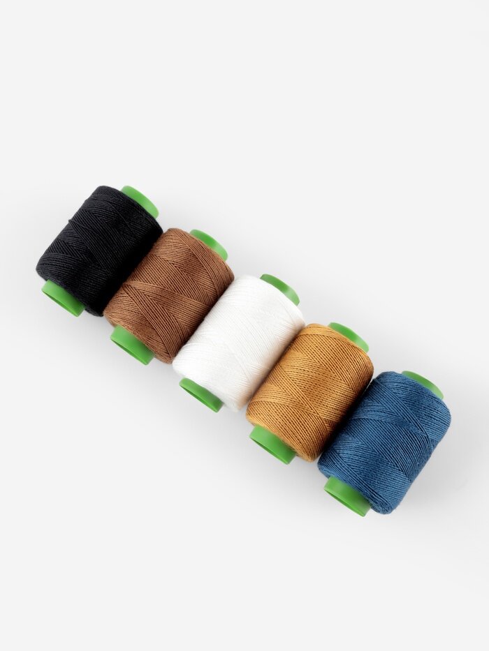 Набор ниток джинсовый №4 20/3 300 м 5 шт разноцветный