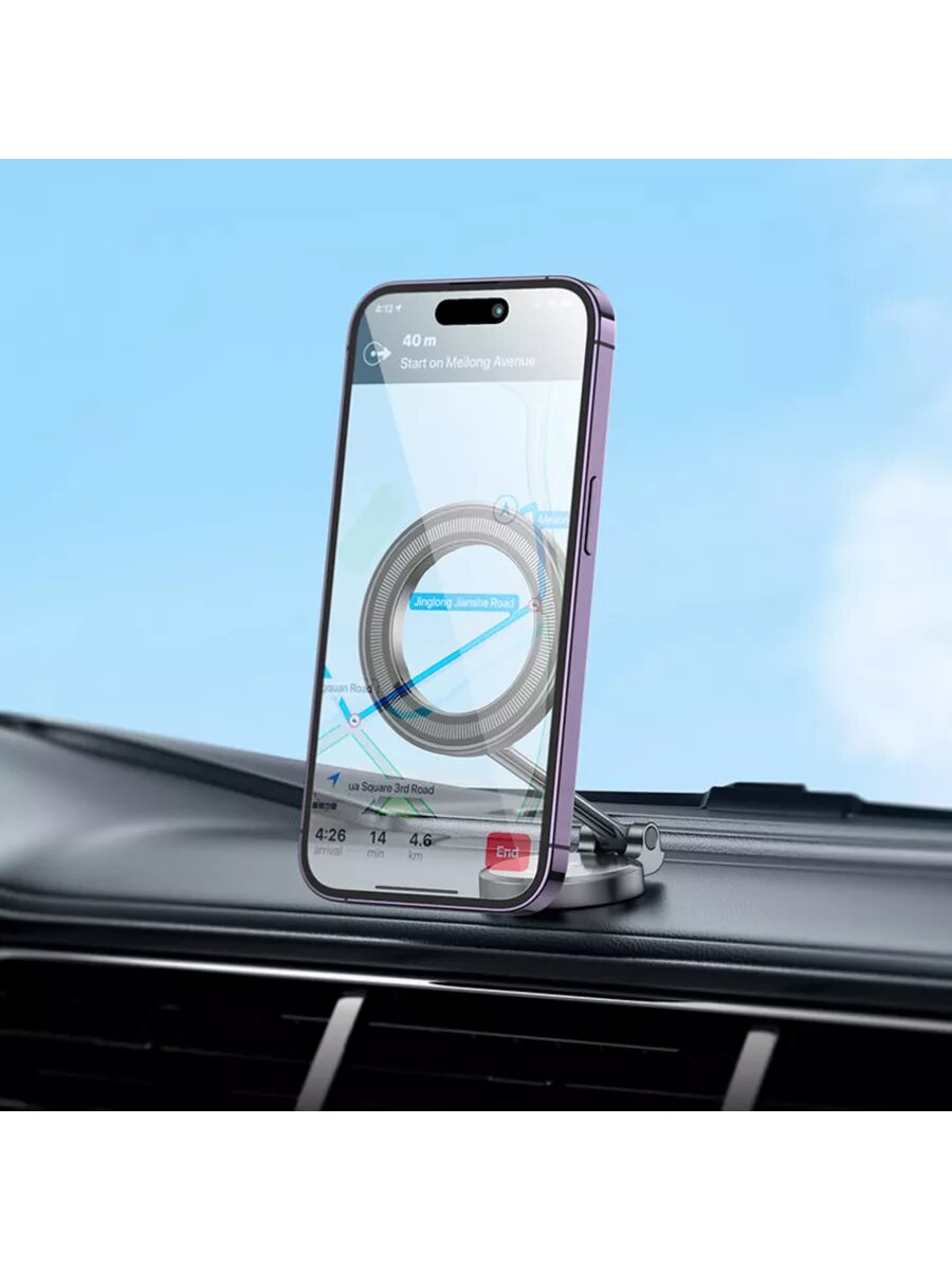 Автомобильный держатель Hoco H51, с магнитами, угол поворота 360 градусов — фото 1