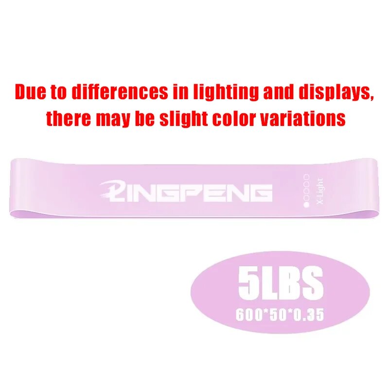 LINGPENG Резиновые Ленты для Фитнеса Light pink