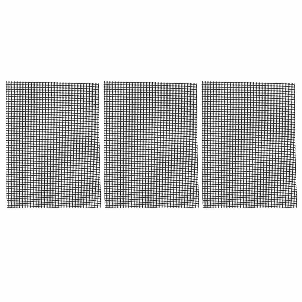 3Pcs BBQ Mesh Mat Non Stick Grilling Liner Sheet Barbecue Tools 36x42cm  