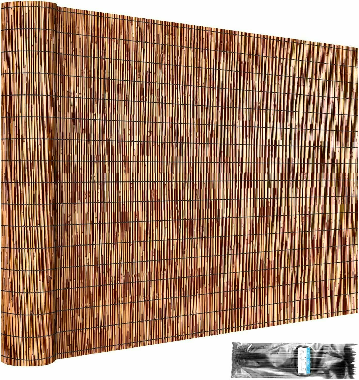 Рулоны натурального тростникового ограждения，1X5M