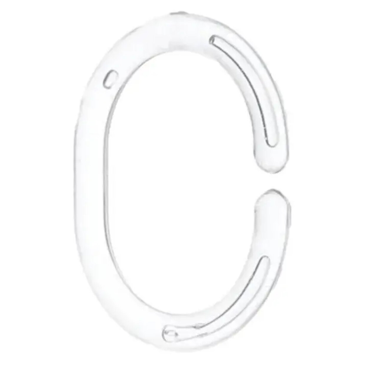 Кольца для шторы в ванную Primanova 12 шт цвет прозрачный