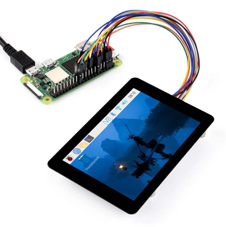 35-дюймовый сенсорный ЖК-дисплей Модуль HAT Совместим с Arduino RPI RasPi Raspberry Pi PICO Zero 2 W 3 4 Model B 5 Проекты Плата расширения Аксессуары