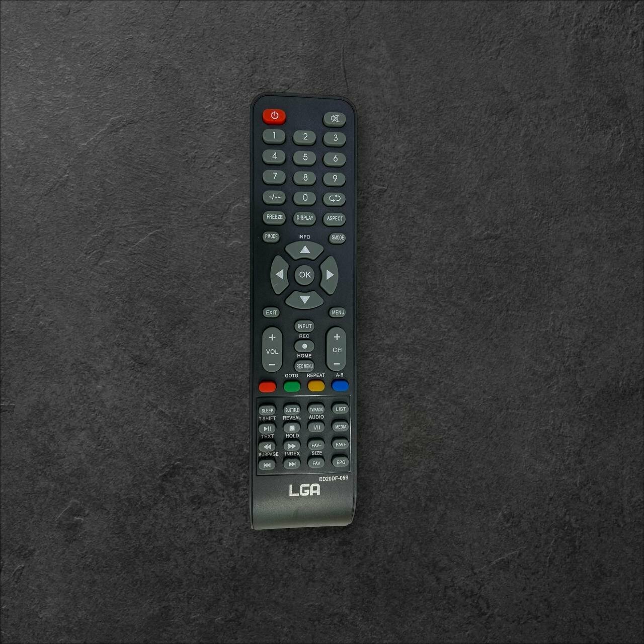 Универсальный пульт, для телевизор LGA , АБС-пластик, черный