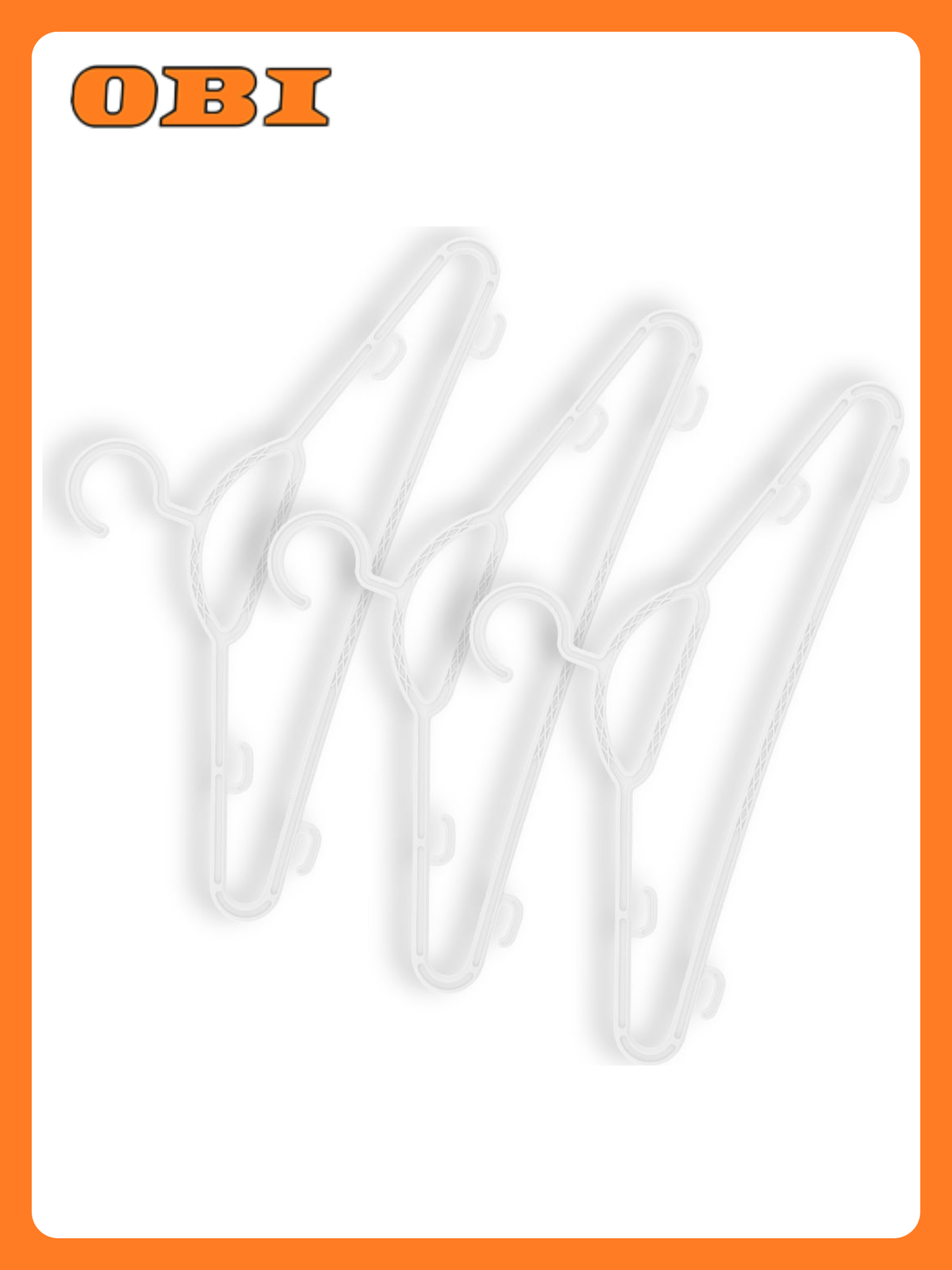 Набор вешалок Butler пластиковых 3 шт белый