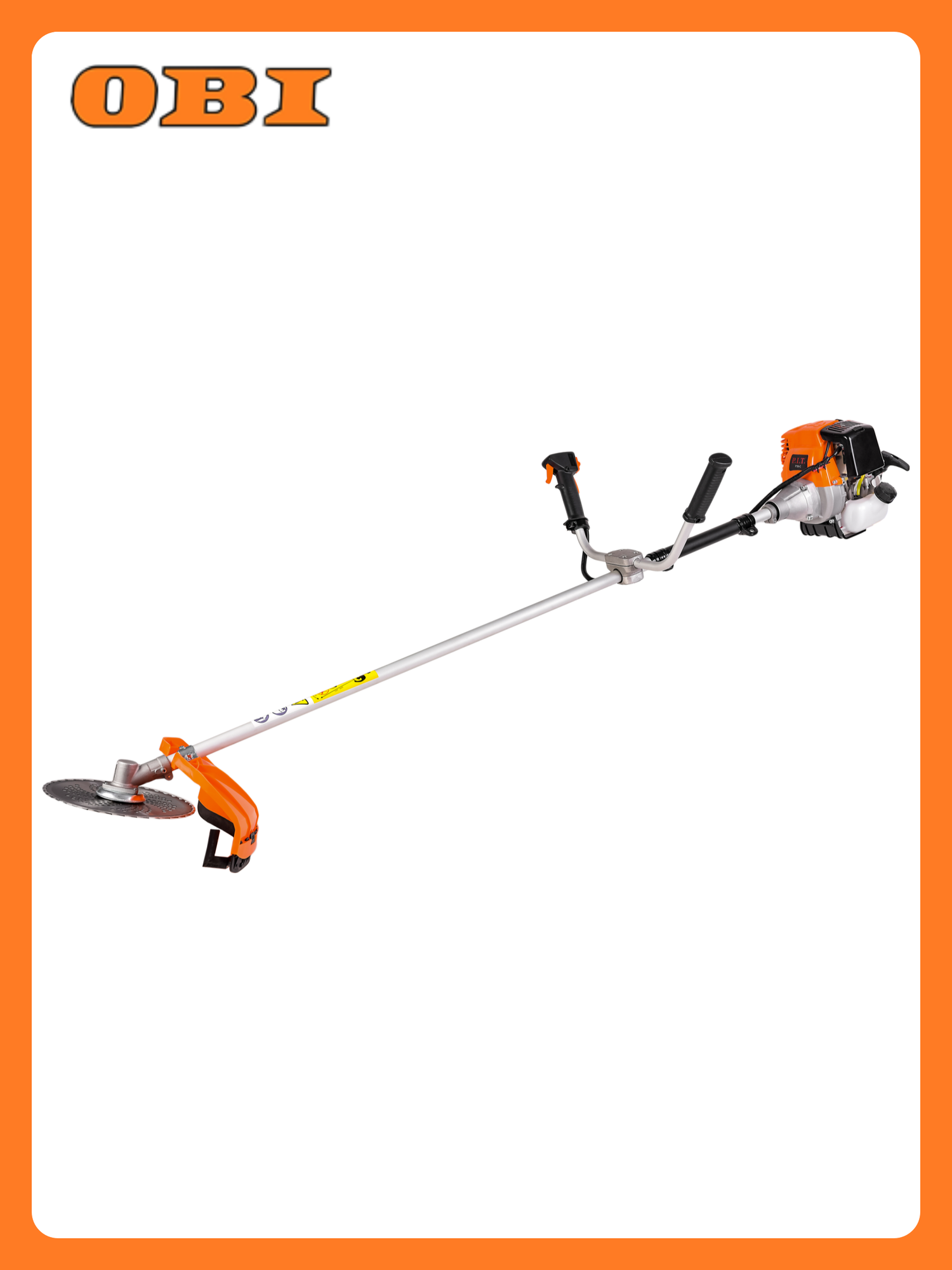 Триммер P.I.T P38-C с ранцевым ремнем четырехтактный 1.7 л. с.