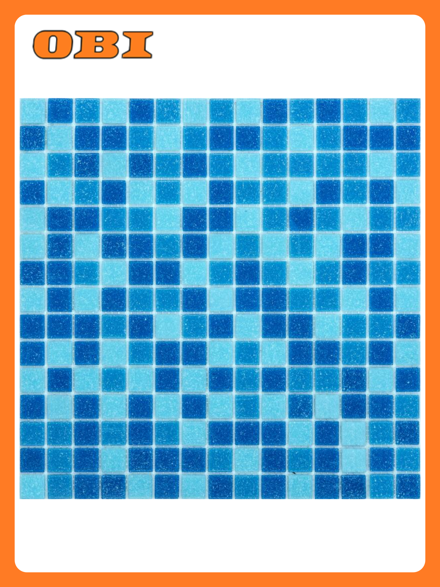 Стеклянная мозаика голубая 327х327 см основа сетка из стекловолокна