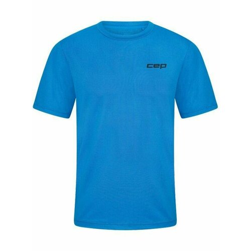 фото Футболка спортивная cep core run shirt, short sleeve, размер l, синий