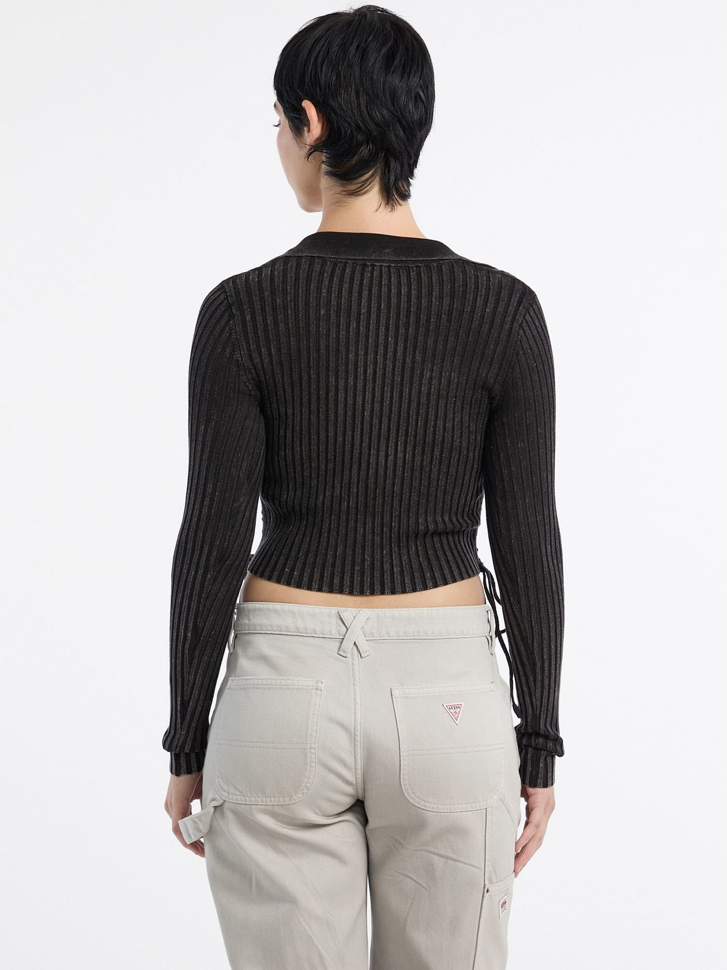 Кардиган GUESS, размер L, черный — фото 1