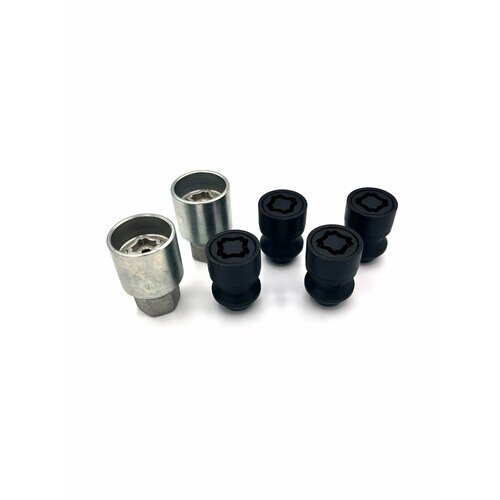 фото Секретные гайки 2 ключа farad starlock/sicustar ben115l/2 (конус, m12x1,5, чёрные, два ключа)