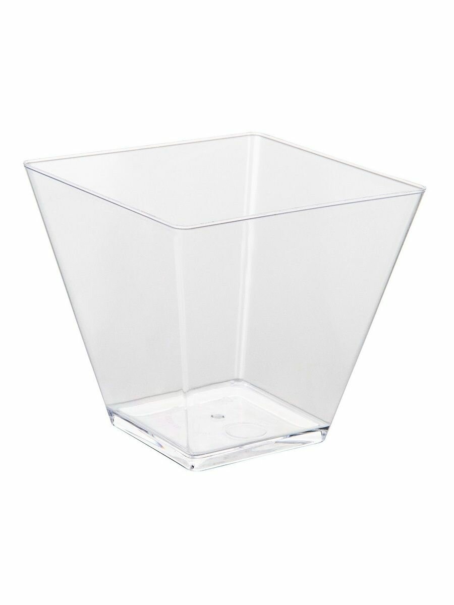 Креманка Ромб, 95 мл, форма для фуршета одноразовая, 25 шт, прозрачная