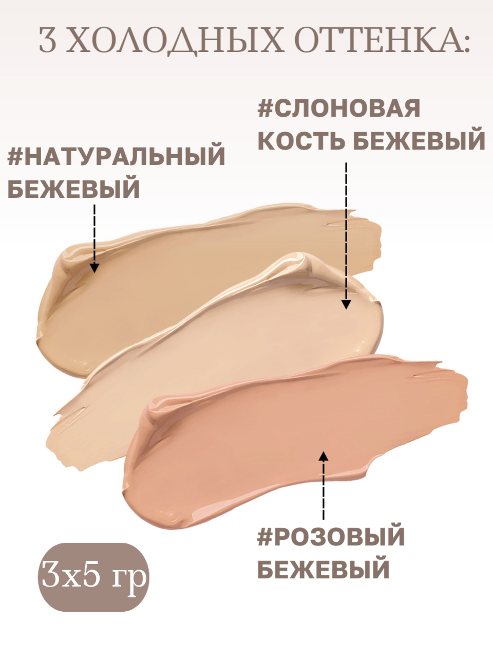 Палетка Консилеров 3в1 TFIT, Холодный #03 — фото 1