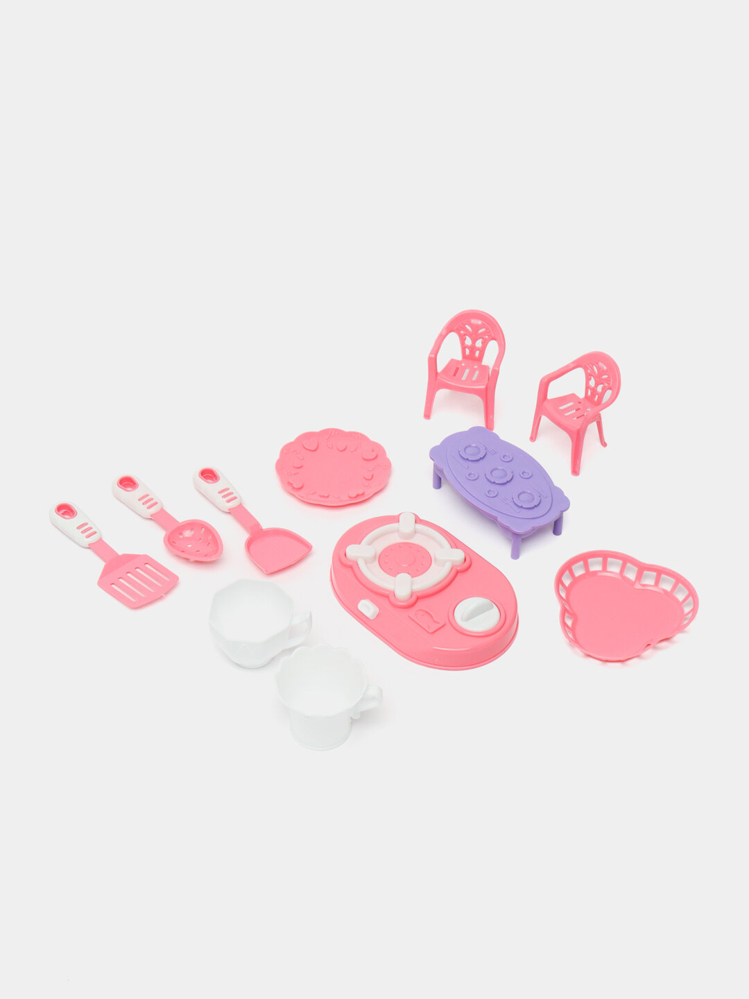 Набор игрушечной кухни для детей, развивающий игровой кухонный комплект с посудой и аксессуарами для ролевых игр