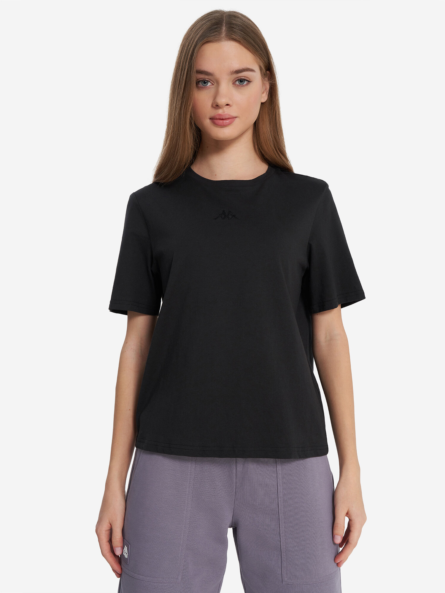 Футболка Kappa, размер 46-48, черный — фото 1