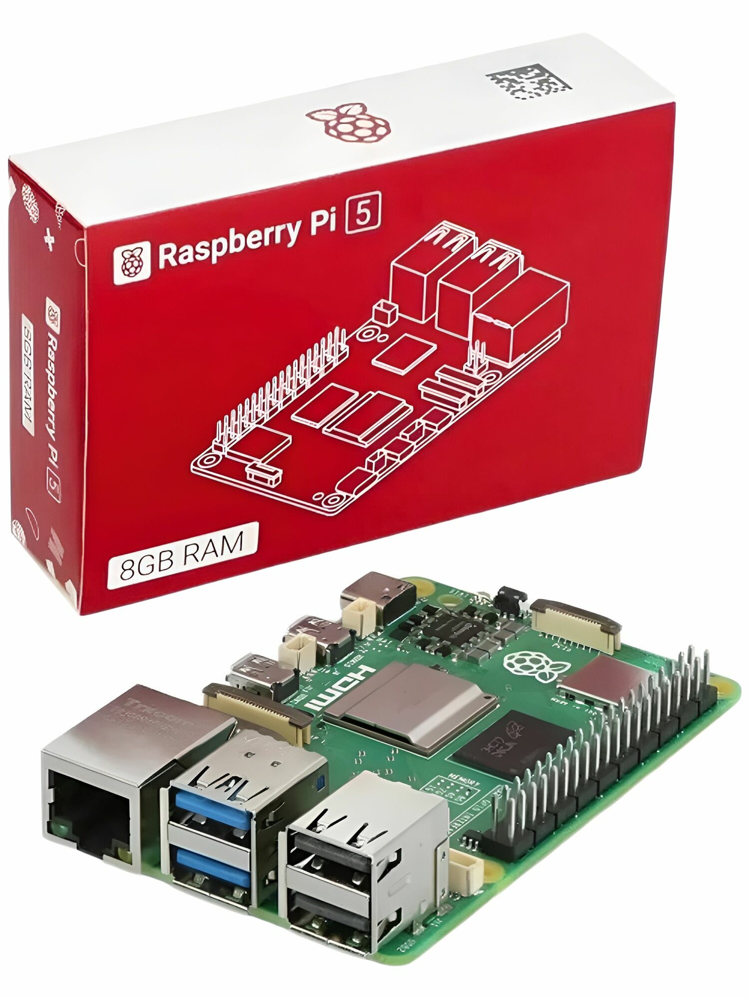 Микрокомпьютер Raspberry Pi 4 Model B 8GB RAM – купить на Яндекс