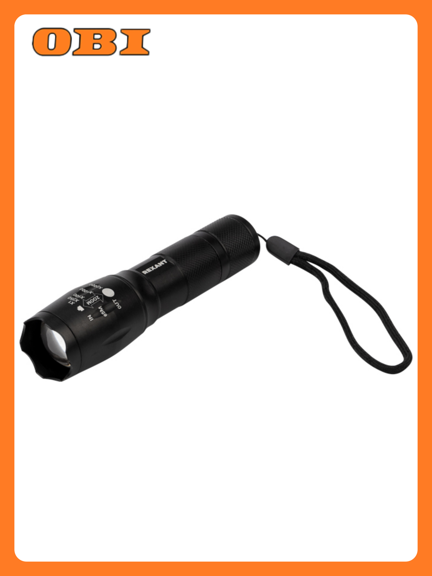 Фонарь универсальный пятирежимный в алюминиевом корпусе сверхъяркий