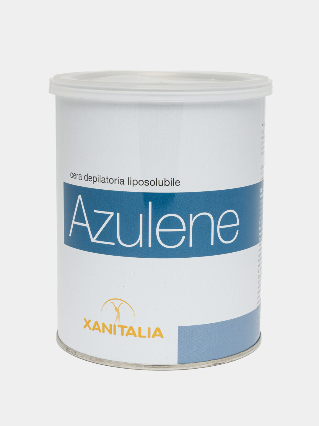 Воск для депиляции Xanitalia, в банке, 800мл, азуленовый, синий/белый