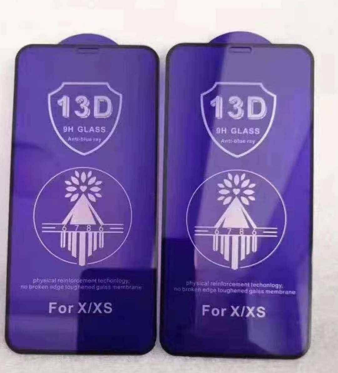 Универсальное защитное стекло 13D 9H для смартфонов, полное покрытие, антибликовое