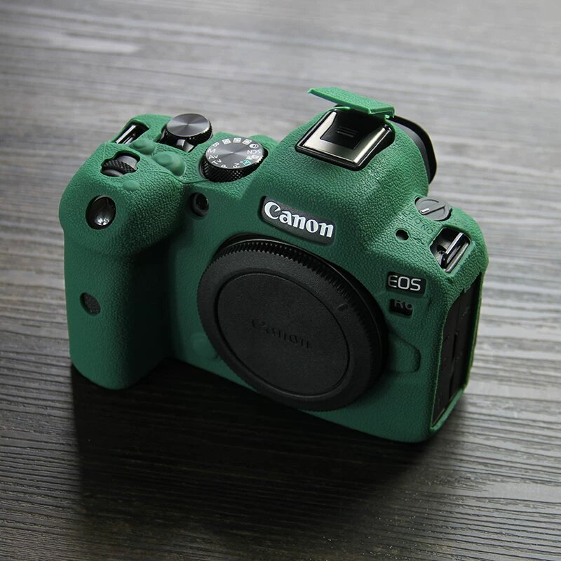 Зеленый силиконовый чехол для Canon EOS R6 R6 II защита объектива