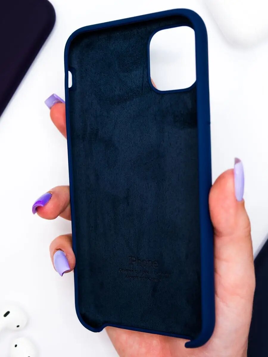 Силиконовый чехол для iPhone 11, матовый, мягкий, противоударный, тонкий — фото 1