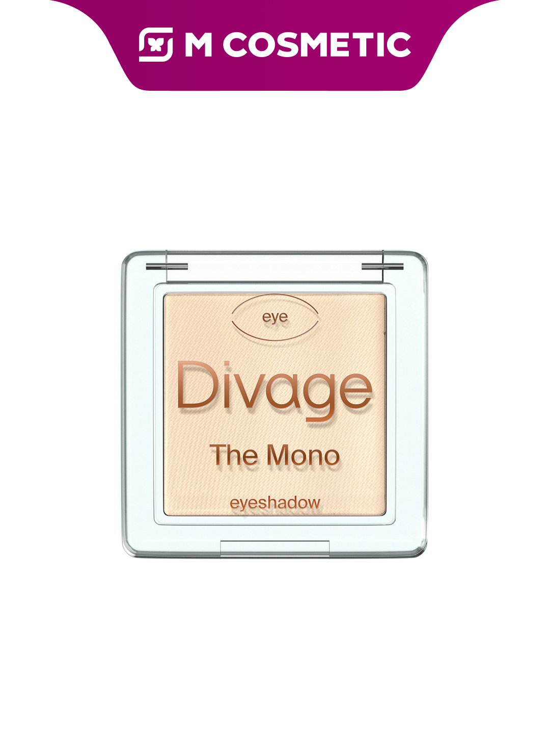 Тени DIVAGE The Mono тон 07, кремовые, матовые, компактные, 4 г