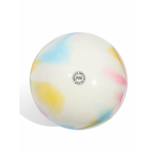 Мяч Trek, для художественной гимнастики, диаметр 19см, цвет радуга