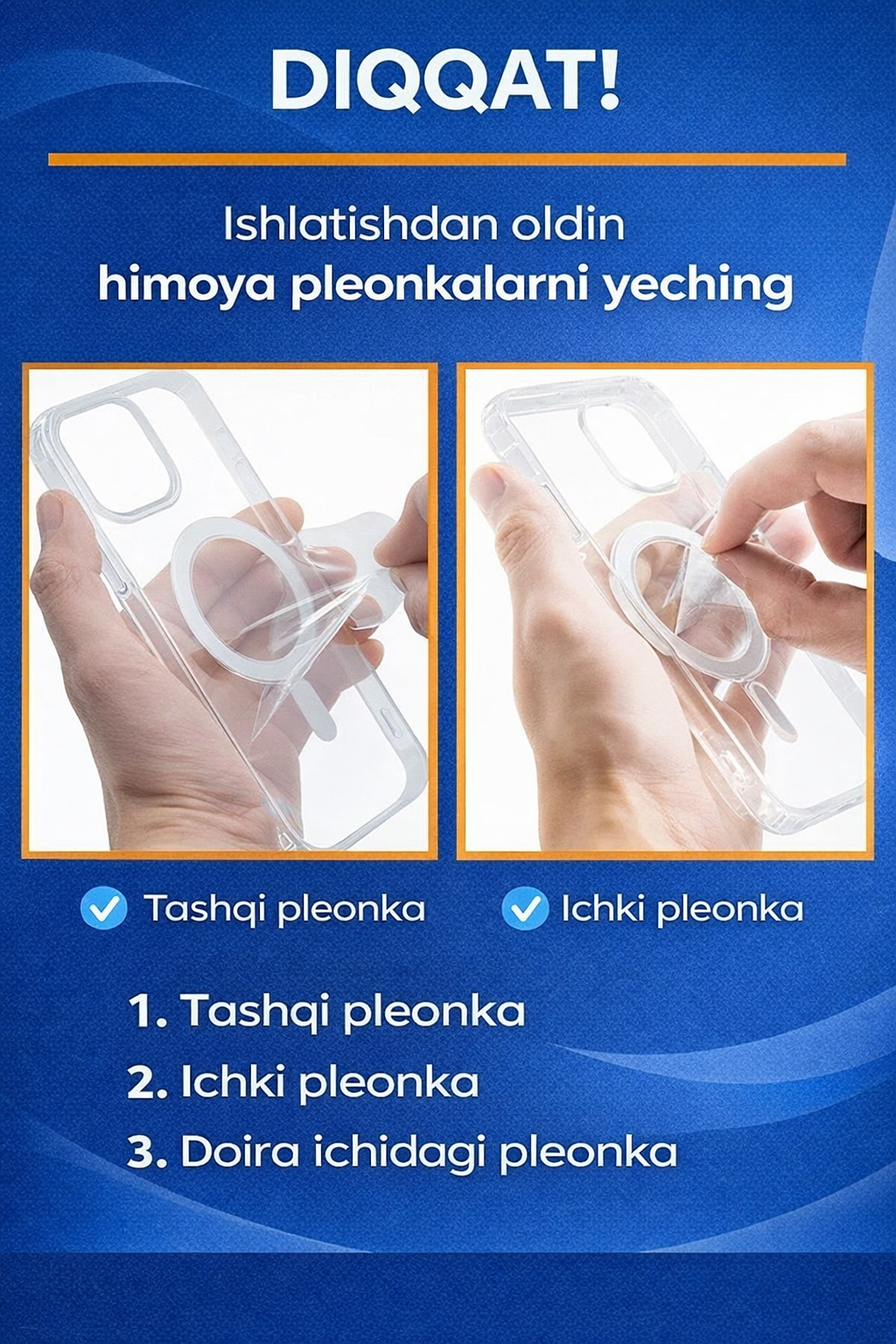 IPhone 14 pro max Прозрачный силиконовый чехол с MagSafe – надёжная защита и удобство — фото 1