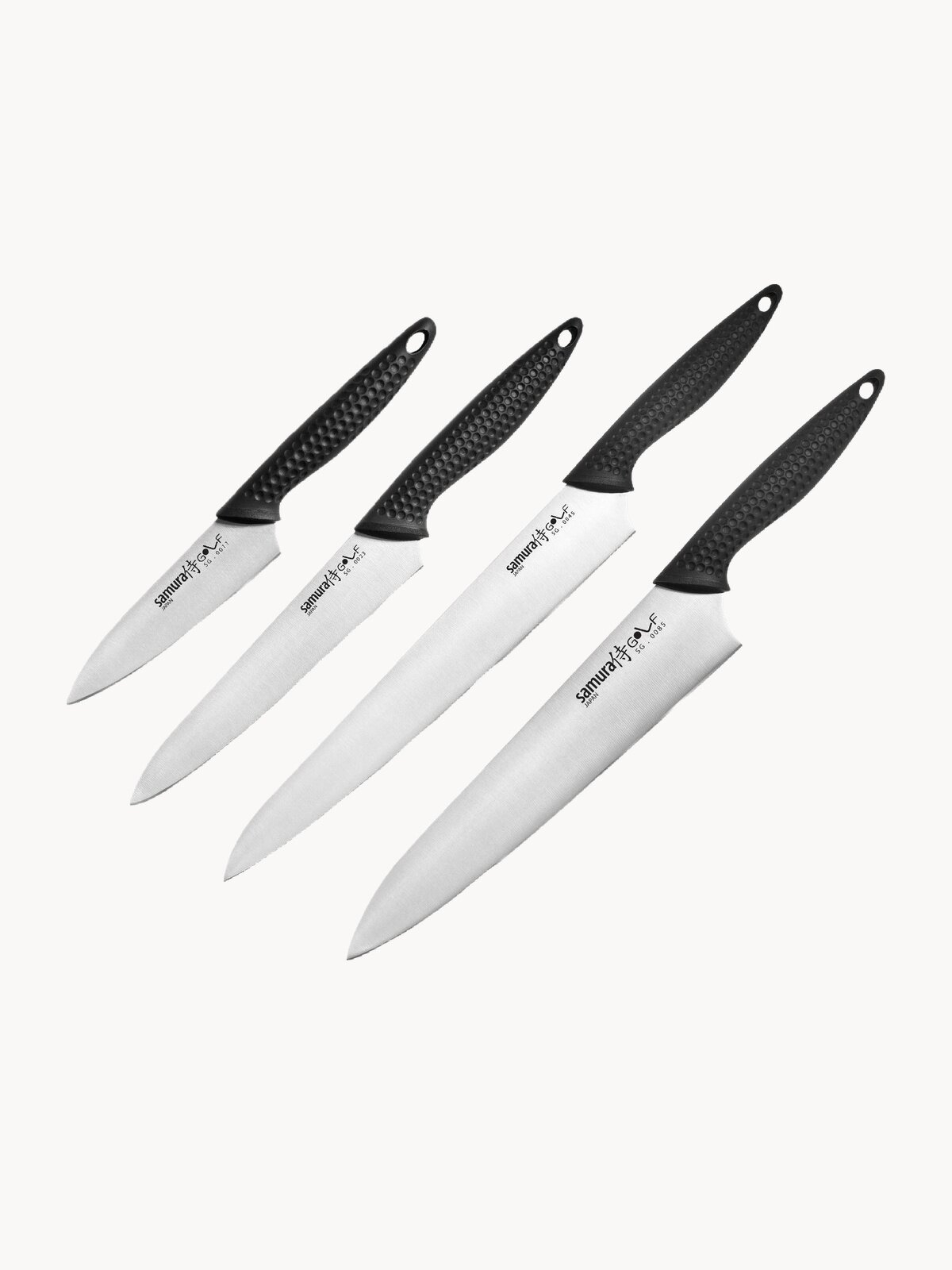 SG 0240 K Набор из 4 кухонных ножей  Samura GOLF   10  23  45  85   AUS 8