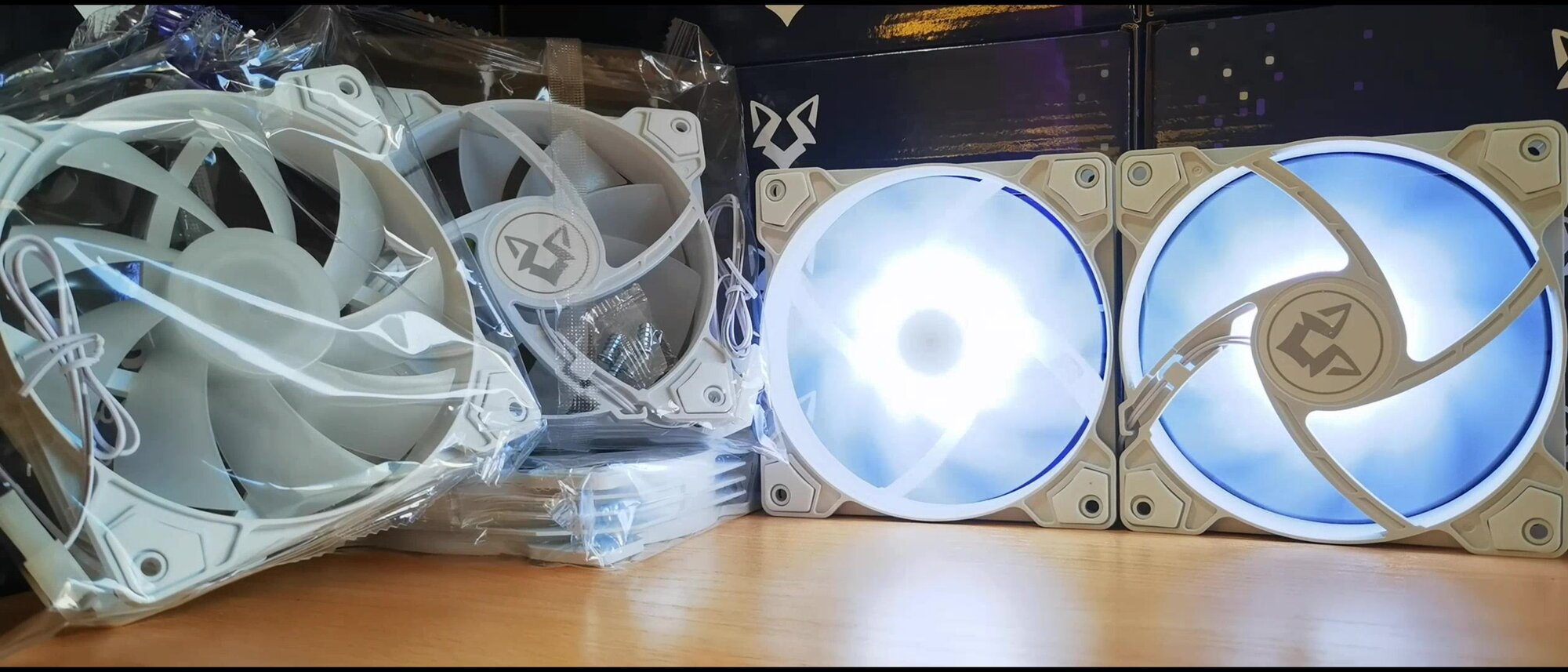 Вентилятор для корпуса 120 мм *5 шт RGB, Вентиляторы для ПК с fRGB подсветкой — фото 1