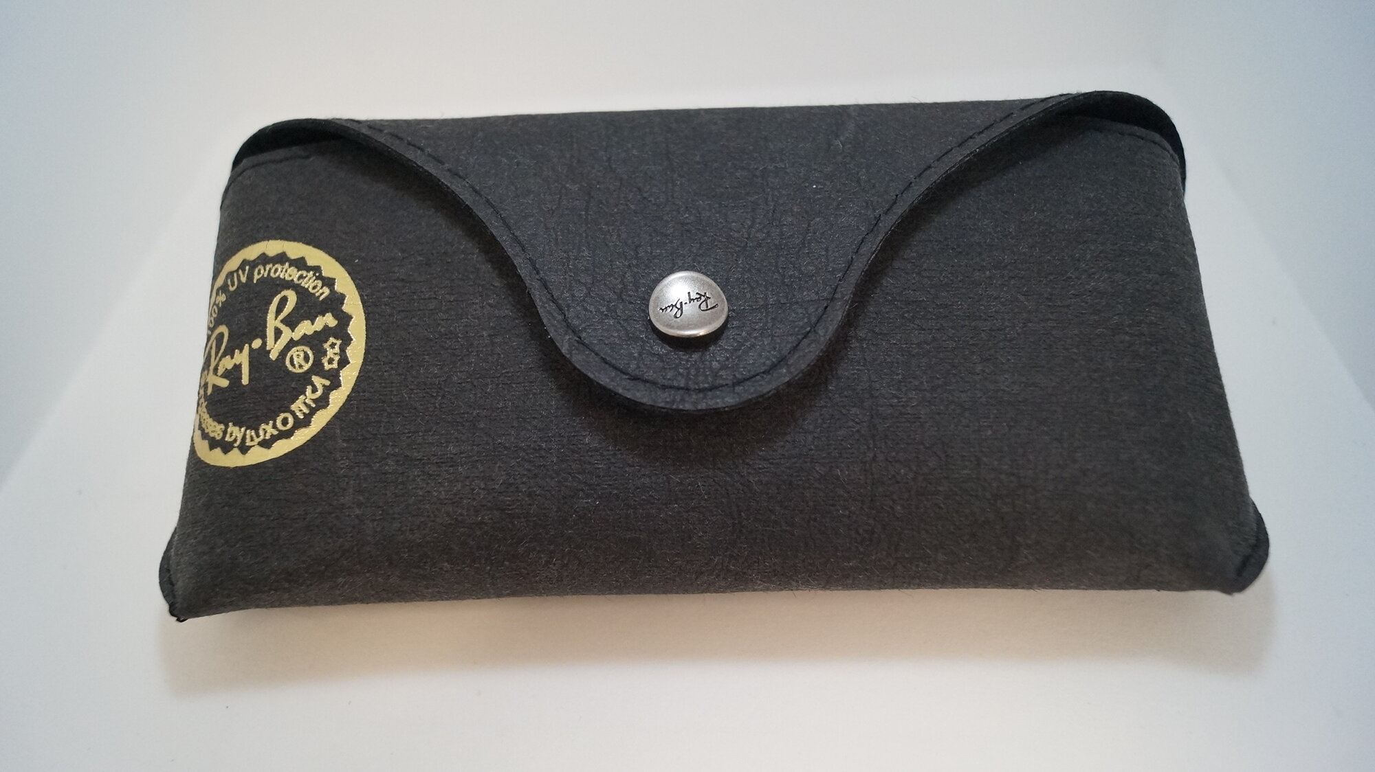 Изображение Футляр Ray-Ban, для солнцезащитных очков, искусственная кожа, серый, 1 шт