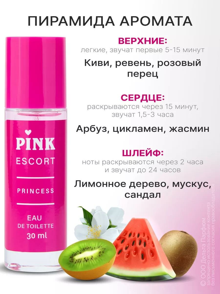 Туалетная вода Pink Escort Princess 30мл — фото 1
