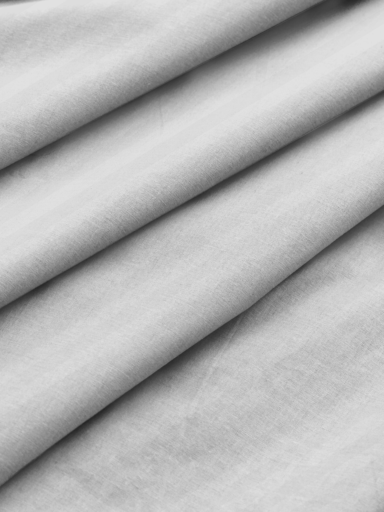 Флоранс Наволочки Unicolor Полисатин Stripe, 70х70 / Комплект наволочек White, 2 шт — фото 1