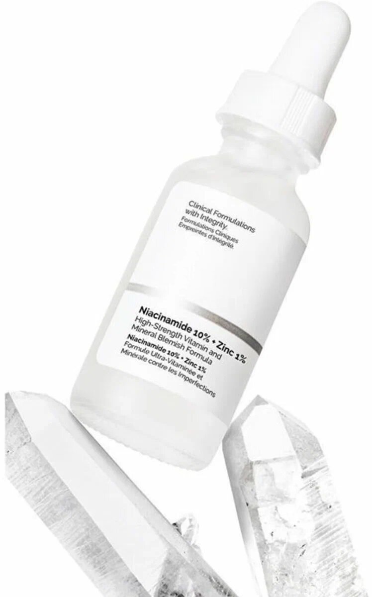 Картинки Сыворотка для лица от прыщей и акне Niacinamide 10% + Zinc 1% , объем 30 мл, с ниацинамидом и цинком