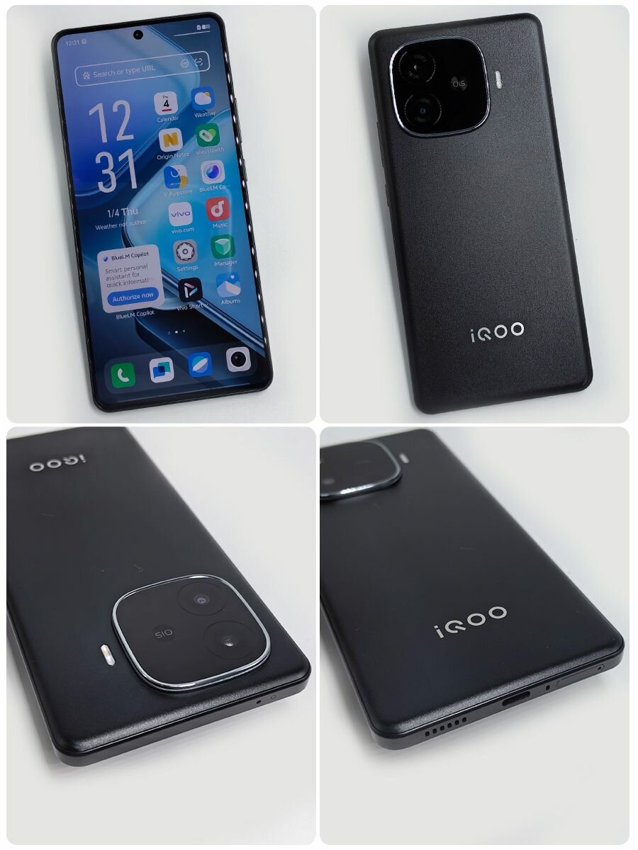 IQOO Смартфон IQOO Z9 Turbo 5G NFC Endurance Аккумулятор емкостью 6400 мАч Snapdragon 8S Gen3 12/256 ГБ, черный матовый — фото 1