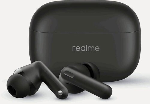 Изображение товара Беспроводные наушники realme Buds T310 черные, шумоподавление ANC, Bluetooth 5.4, влагозащита