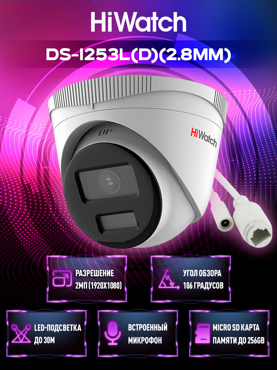 HiWatch DS-I253L(D)(2.8 mm) IP Камера