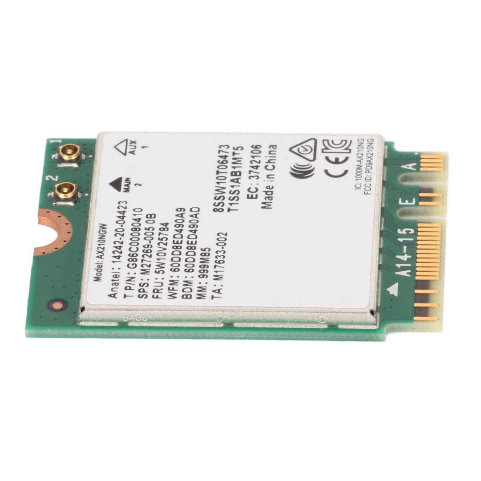 WiFi 6E беспроводная сетевой модуль AX210NGW, 5400 Мбит/с, поддержка MU MIMO, для ноутбуков