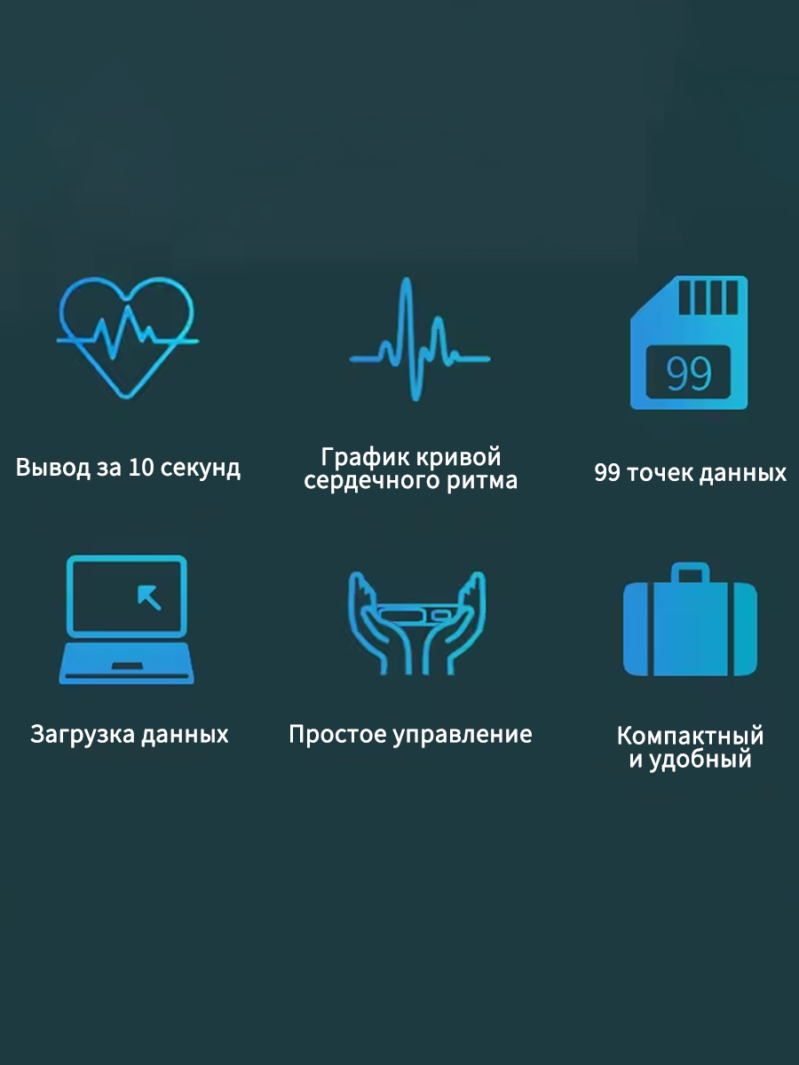 Изображение Умный пульсометр Bluetooth: Цветной экран 1.3 + мониторинг ЧСС 24/7 | Водонепроницаемый