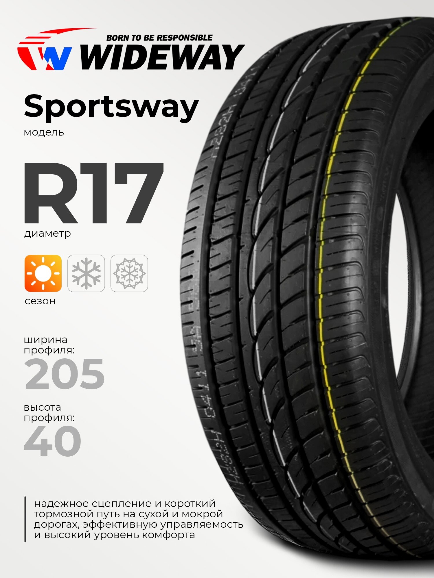 WIDEWAY Sportsway 205/40 R17 84W