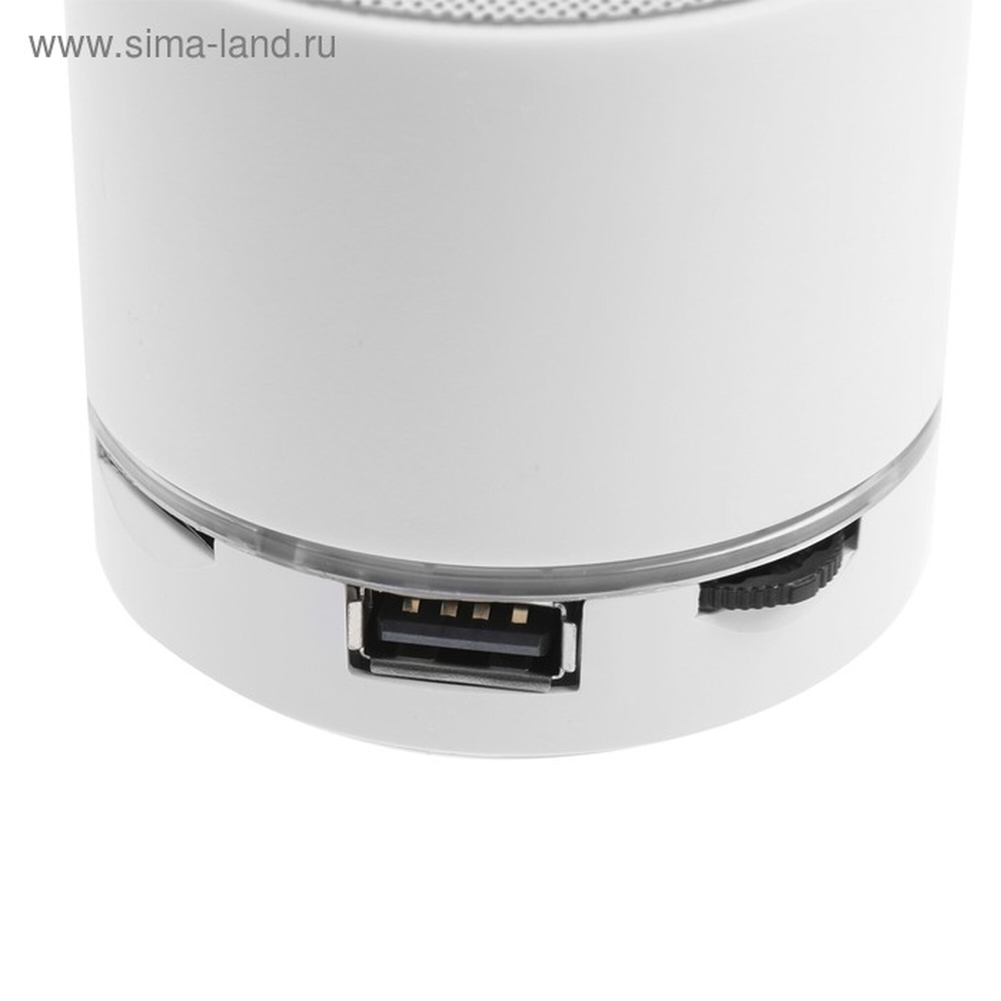 Портативная колонка Luazon Hi-Tech18, 3 Вт, 520 мАч, microSD, USB, белая — фото 1