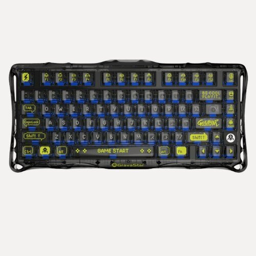Изображение товара Механическая клавиатура Gravastar K1 Lite, 79 кнопок, RGB-подсветка, беспроводная，Исследуйте черный цвет