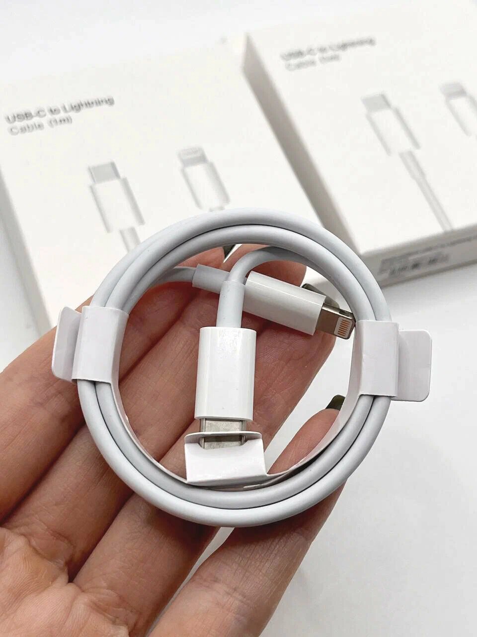Кабель для зарядки айфона USB-C to Lightning, iphone Type C - Lightning , android, андроид, 1м, 5А, белый