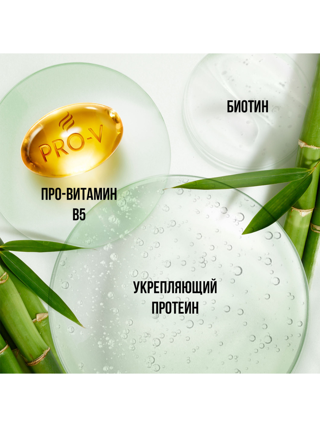 Шампунь Pantene Pro-V Miracles Укрепление от корней до кончиков с Бамбуком и Биотином, 250 мл — фото 1