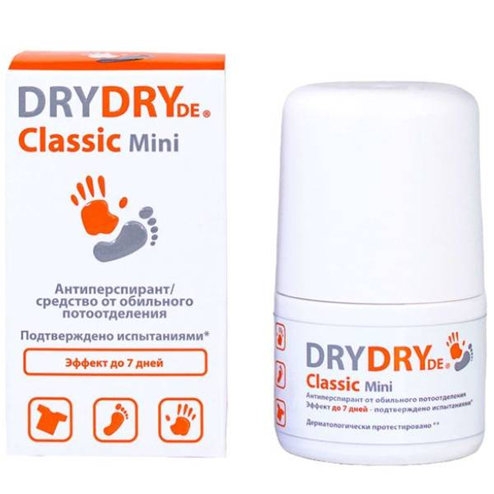 Антиперспирант длительного действия  DryDry De Classic mini Roll On 20 мл