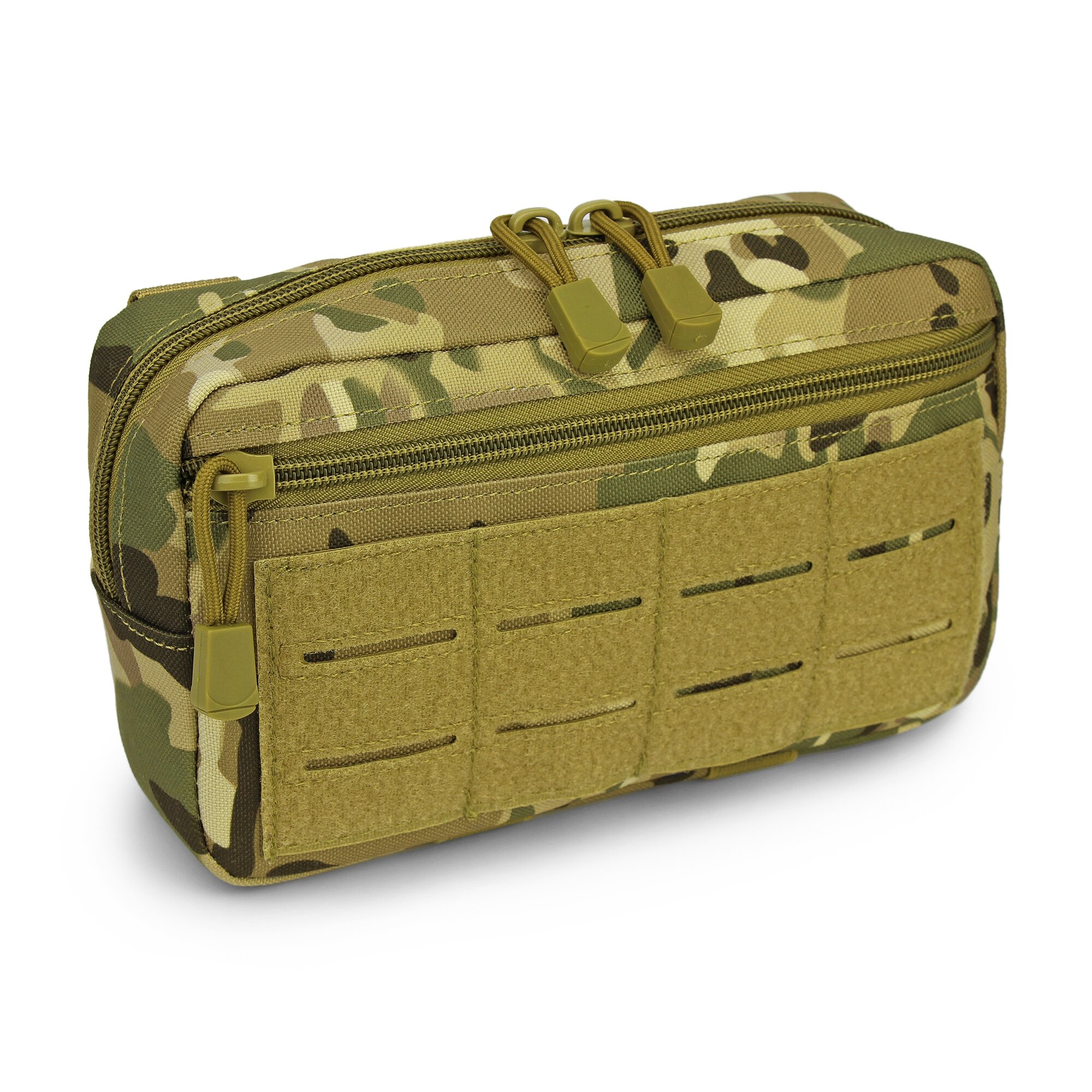 Тактический подсумок с системой Molle, горизонтальный, мультикам