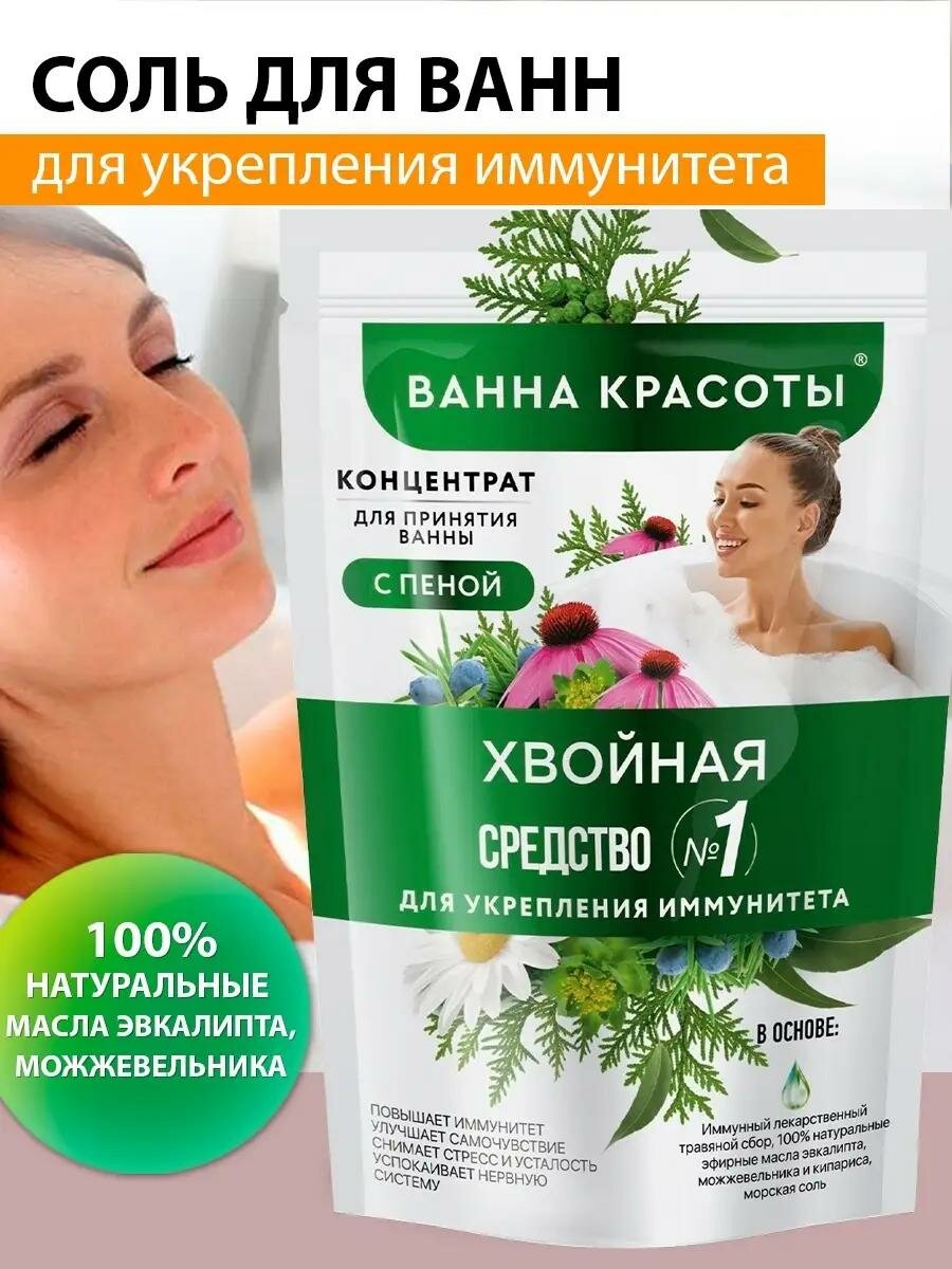 Концентрат для принятия ванны с пеной Fito косметик "Ванна красоты", хвойная, 250 мл.