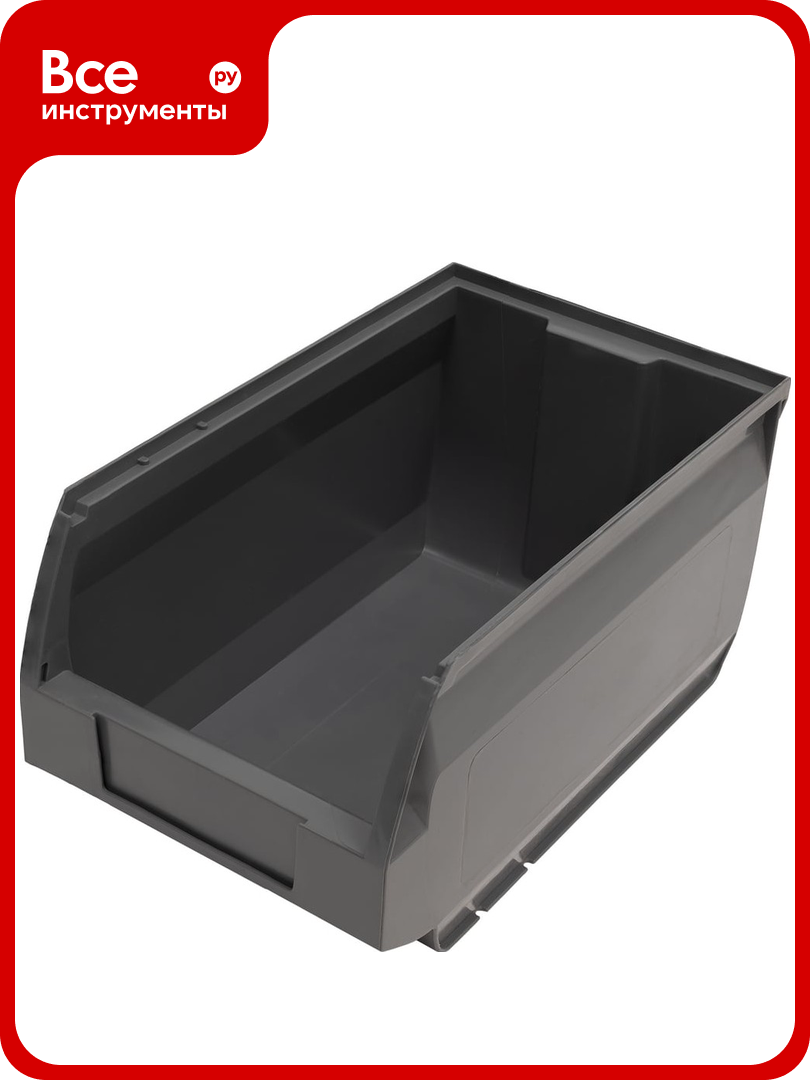 Ящик Gigant 250x150x130 ПП темно-серый 32076