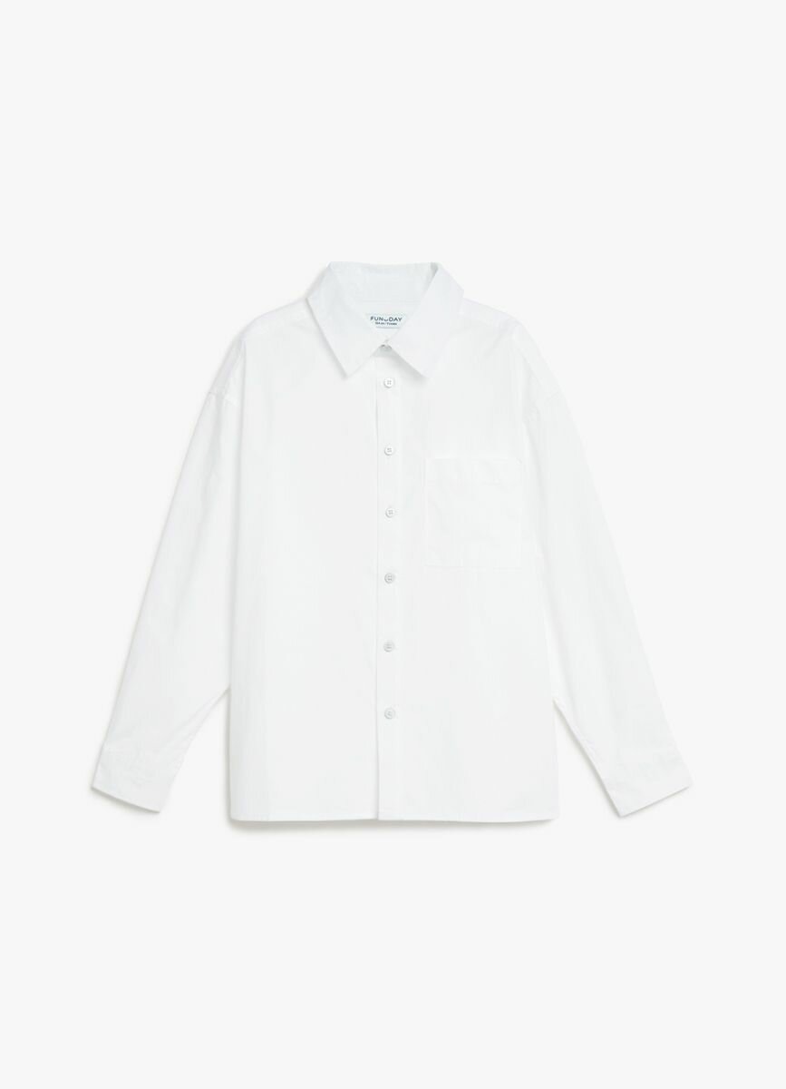 Школьная рубашка Funday размер 140 белый