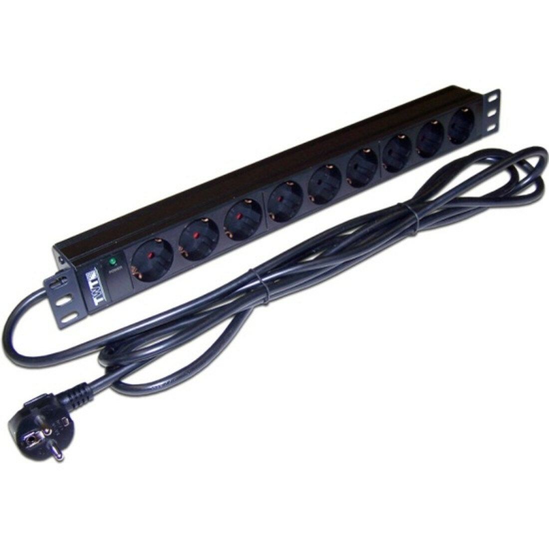 Блок розеток TWT TWT-PDU19-16A9P-3.0, металл, 9 розеток, 1U