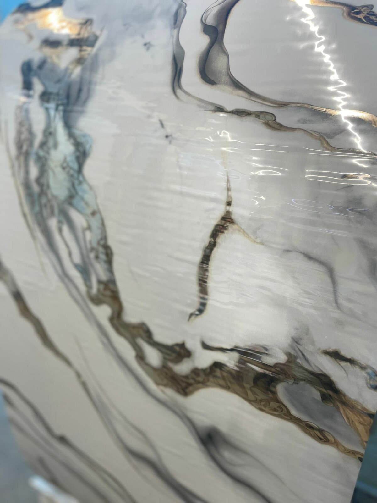 Панель-рулон самокл. Модерн 300х60см 83106-2 Арабеска глянец — фото 1